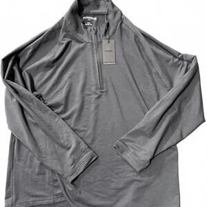 Bonobos Men's Quarter Zip Pullover Size 2x slim - Black